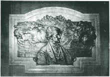 Lapide commemorativa in onore di Richard Wagner nel foyer del Teatro Comunale