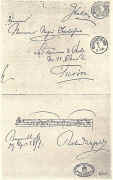 Autografo di Wagner. Bayreuth 29 aprile 1877 